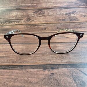 ZENNI Women's Eyeglasses Brown Clear Frame 2032315 Oval Pattern